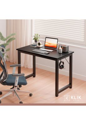 Imagen 2 del producto Escritorio Home Office Resistente Madera Negra 100cm