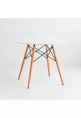 Mesa de Comedor Eames 80cm redonda - Blanca