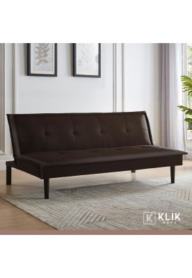 Imagen 2 del producto Futón Sofá Cama 2 cuerpos Simply - Ecocuero Café