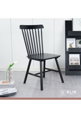 Imagen 2 del producto Pack de 2 Sillas Windsor Madera - Negra