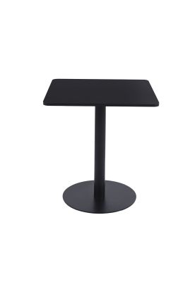 Mesa restaurant 70x70 Tubo Metal cubierta MDF