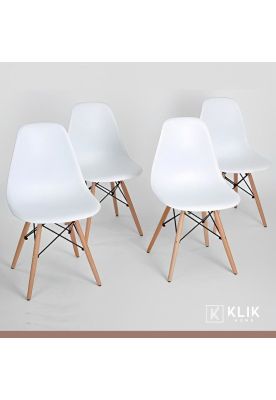 Imagen 2 del producto Pack de 4 Sillas Eames Blancas