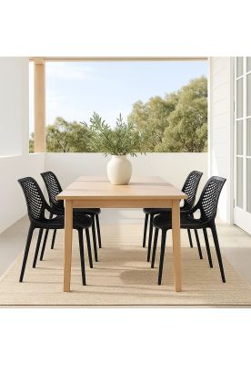 Imagen 2 del producto Pack de 4 Sillas de Terraza Air Berlín - Negras