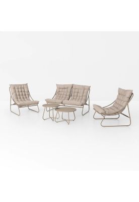 Set Arena 3 Sofás y 2 Mesas de Centro