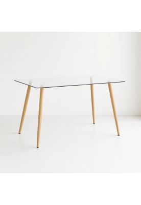 Mesa de Comedor Vidrio Rectangular 120x80