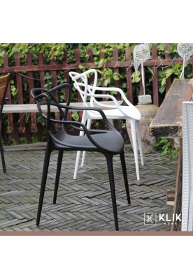 Imagen 2 del producto Pack de 4 sillas de terraza o comedor Master - Negras