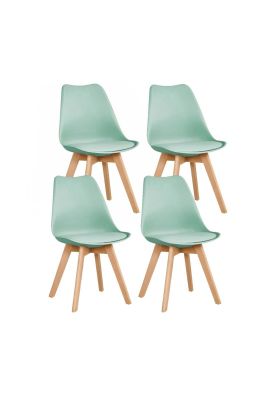 Pack de 4 Sillas Tulip Menta