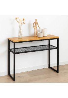 Imagen 2 del producto Arrimo Estilo Industrial con Repisa Metálica y Cubierta de Madera