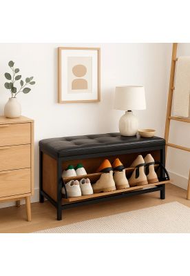 Imagen 2 del producto Banco Zapatero Industrial con Asiento Acolchado