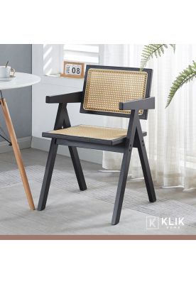 Imagen 2 del producto Pack de 4 sillas Chandigarh de madera - Negras