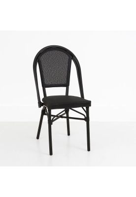 Silla Bistro Parisina Textileno - Negro