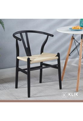 Imagen 2 del producto Pack 2 Sillas Wishbone Madera - Negra