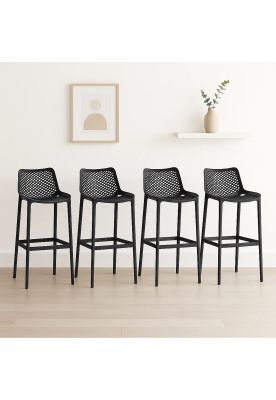 Imagen 2 del producto Pack de 4 Taburetes Piso de Bar Air Berlín - Negros