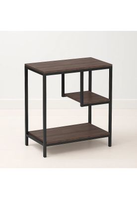 Mesa Auxiliar de 3 Niveles con Estantes Abiertos