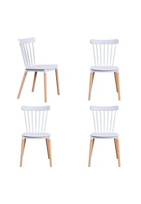 Pack de 4 Sillas Windsor Blancas