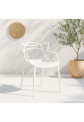 Imagen 2 del producto Silla de Terraza Exterior o comedor Master - Blanca
