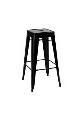 Imagen 1 del producto Piso Taburete Tolix Alto para Bar o Terraza - Negro
