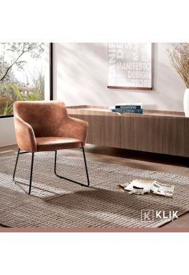 Imagen 2 del producto Butaca Albania de Cuero Sintético con Metal Industrial