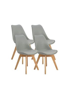 Pack de 4 Sillas Tulip Gris
