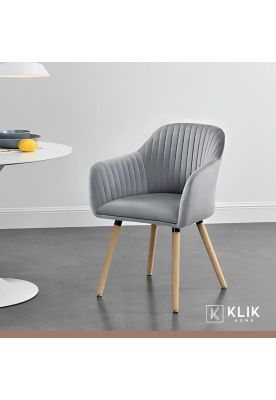 Imagen 2 del producto Pack de 2 Butacas Sitiales Poltronas Diamante Terciopelo - Gris