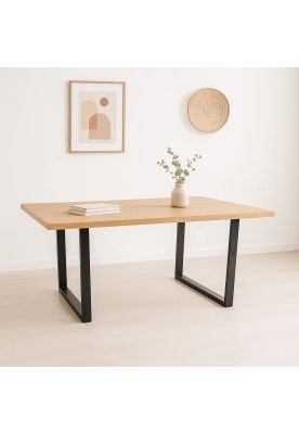 Imagen 2 del producto Mesa de Comedor Estilo Industrial 140x90 - Madera Clara