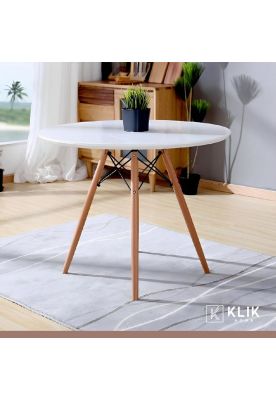 Imagen 2 del producto Mesa de Comedor Eames 100cm redonda - Blanca