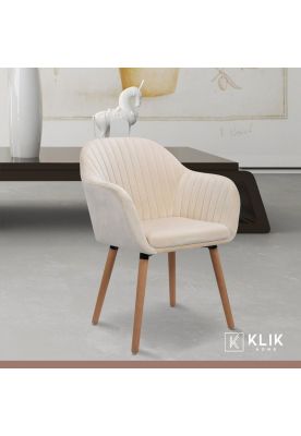 Imagen 2 del producto Pack de 2 Butacas Sitiales Poltronas Diamante Terciopelo - Beige