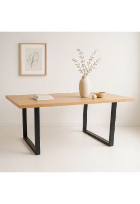 Imagen 2 del producto Mesa de Comedor Estilo Industrial 160x90 Madera Clara