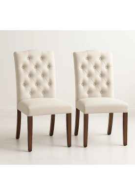 Pack de 2 Sillas de Comedor Acolchada Madera Elegance