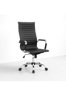 Silla Ejecutiva Luxor Cuero Sintético - Negro