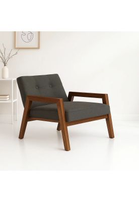 Imagen 2 del producto Sillón Marlow de Terciopelo - Gris Oscuro