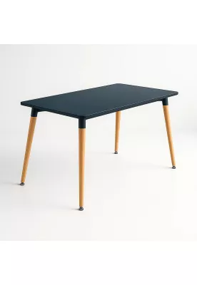 Mesa de Comedor 120x80 Rectangular - Negra