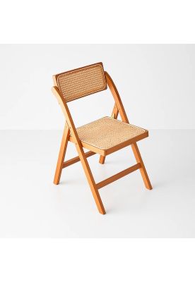 Silla Mistral Plegable de Madera Rattan Natural
