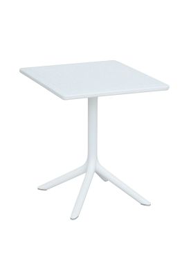 Mesa restaurant 80x80 Polipropileno Terraza Exterior - Blanca