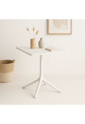 Imagen 2 del producto Mesa restaurant 80x80 Polipropileno Terraza Exterior - Blanca