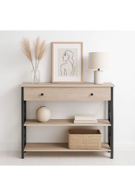 Imagen 2 del producto Arrimo con Cajón y 2 Estantes de Almacenaje