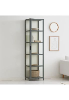 Imagen 2 del producto Vitrina BambooLine Estrecha con Puertas Acrílicas 5 Niveles