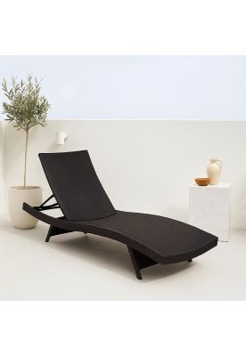 Imagen 2 del producto Reposera Moderna para Terraza o Piscina en Ratán