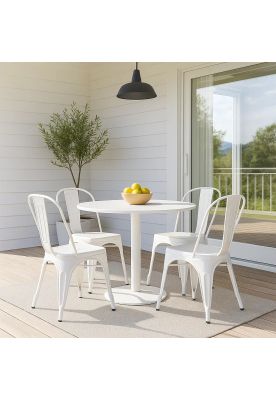 Imagen 2 del producto Pack de 4 sillas Tolix Blancas