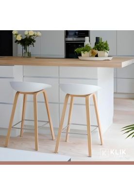 Imagen 2 del producto Pack de 4 Taburetes Nordic - Blanco