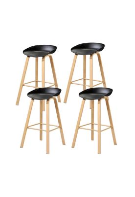 Imagen 1 del producto Pack de 4 Taburetes Nordic - Negro