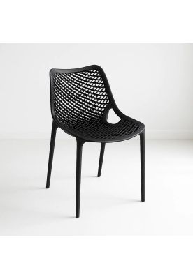 Silla de Restaurant o Terraza Exterior Air Berlín - Negra