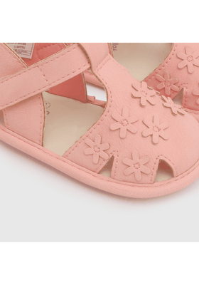 Imagen 2 del producto Sandalia con flores rosa (14 a 18)130402