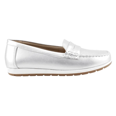 MOCASÍNES NEW WALK BIANCA PLATEADO MUJER  FM1240-V0