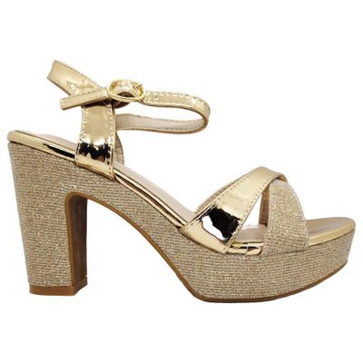 SANDALIAS DE FIESTA HUALUNAOTE CHAMPAGNE | R126