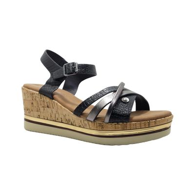 SANDALIAS DE FIESTA ALQUIMIA NEGRO 3519
