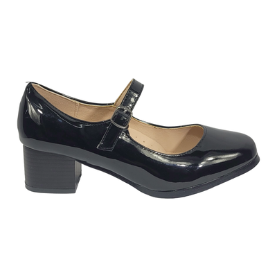 ZAPATOS DE CUECA MD NEGRO CHAROL MUJER 5R03-1A