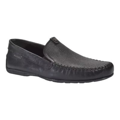 MOCASINES PEGADA DE CUERO NEGROS (HOMBRE) | 140741-03 - PEG