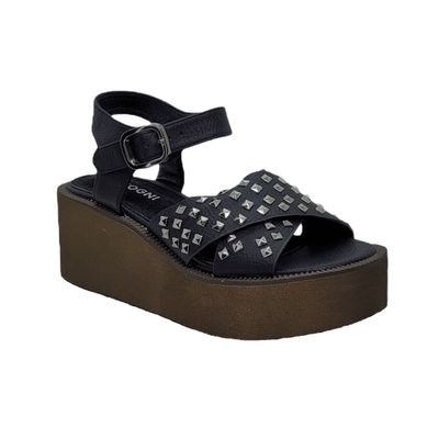 Sandalias Detogni Esmeralda Negro VJ231220