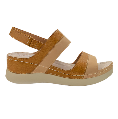 SANDALIAS NEW WALK CAFÉ/BEIGE | A6E7078-3-TA